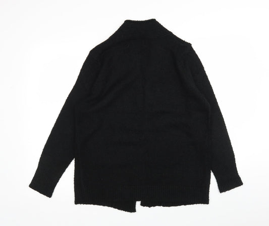 Womens UK Size 16 M&Co Black Wrap Jumper