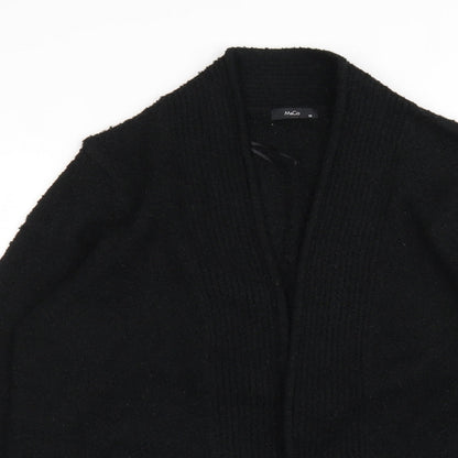Womens UK Size 16 M&Co Black Wrap Jumper