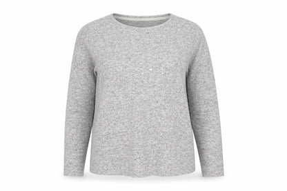 George Womens Grey Round Neck  Viscose Pullover Jumper Size 14