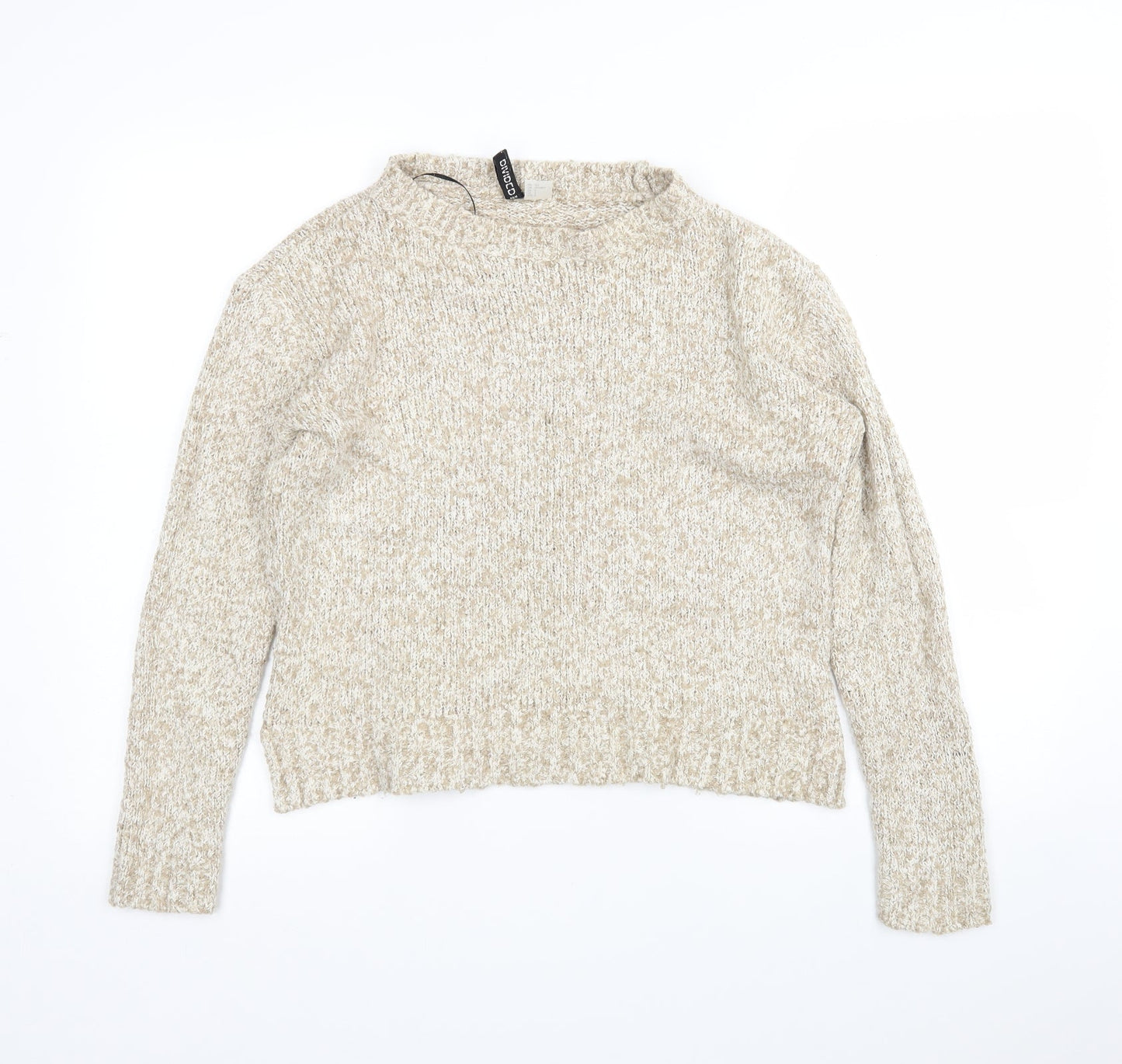 Womens UK Size S H&M Beige Pullover Jumper