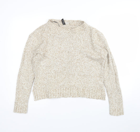 Womens UK Size S H&M Beige Pullover Jumper