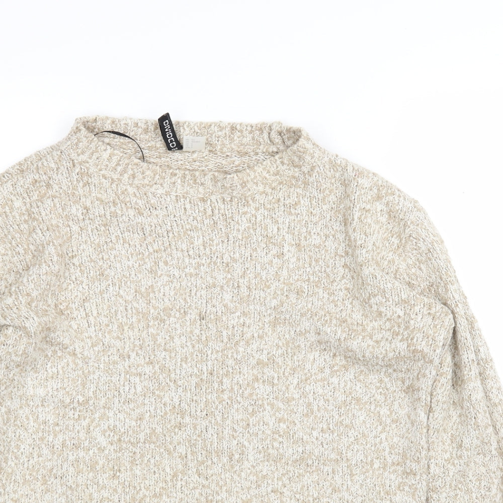 Womens UK Size S H&M Beige Pullover Jumper