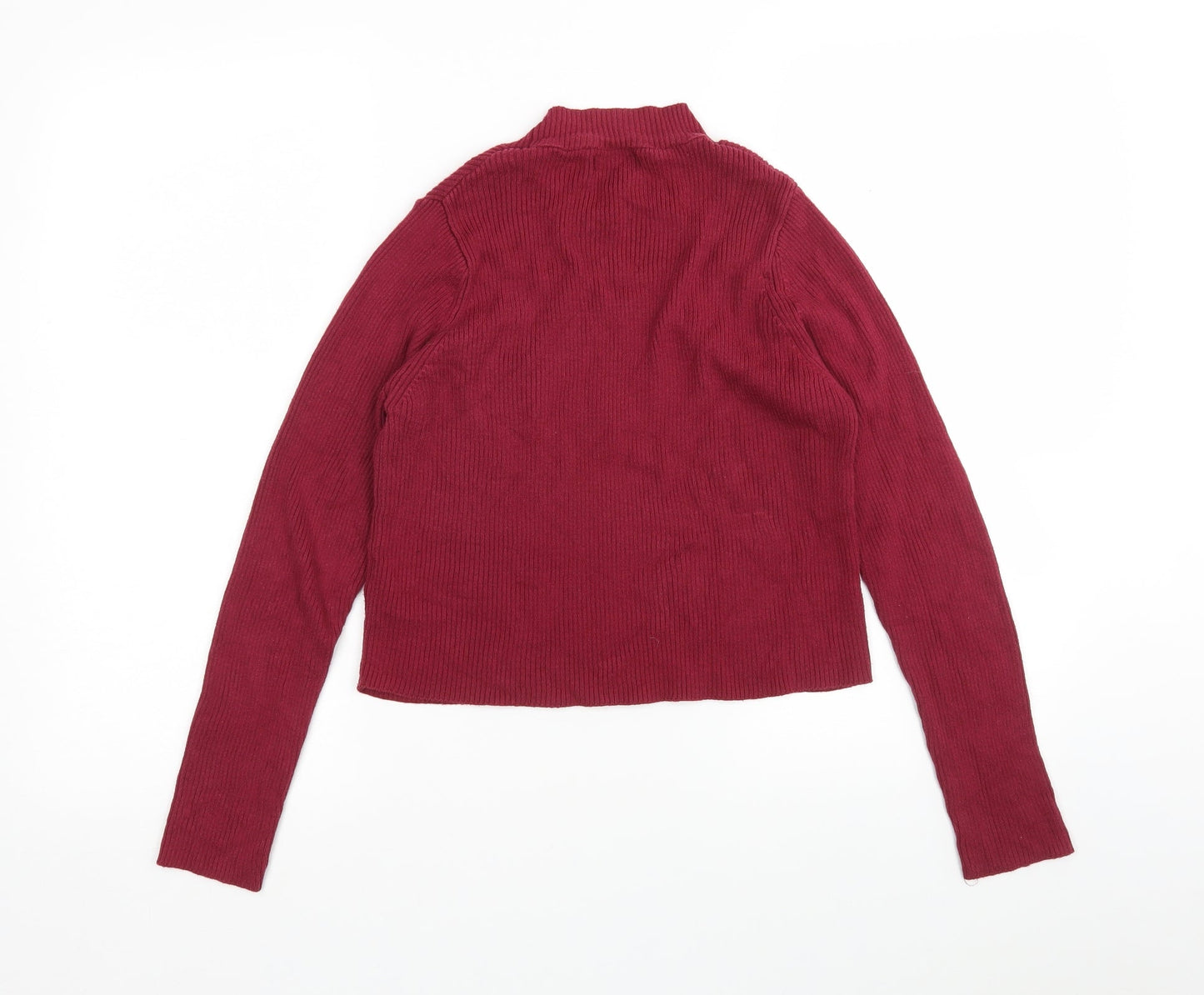 New Look Girls Purple Round Neck  Cotton Pullover Jumper Size 14-15 Years