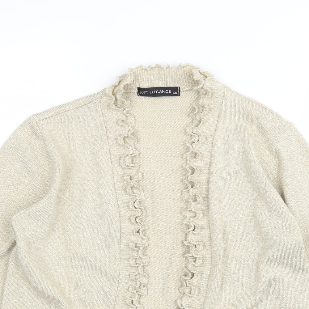 Womens UK Size S Just Elegance Beige Cardigan Jumper