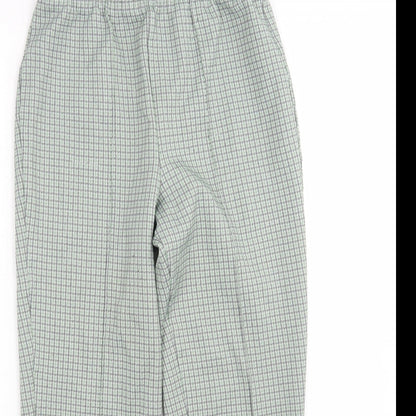 Womens UK Size 12 Preworn Regular Fit Capri Green Trousers