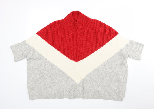 Womens UK Size M M&S Multicoloured Pullover Jumper