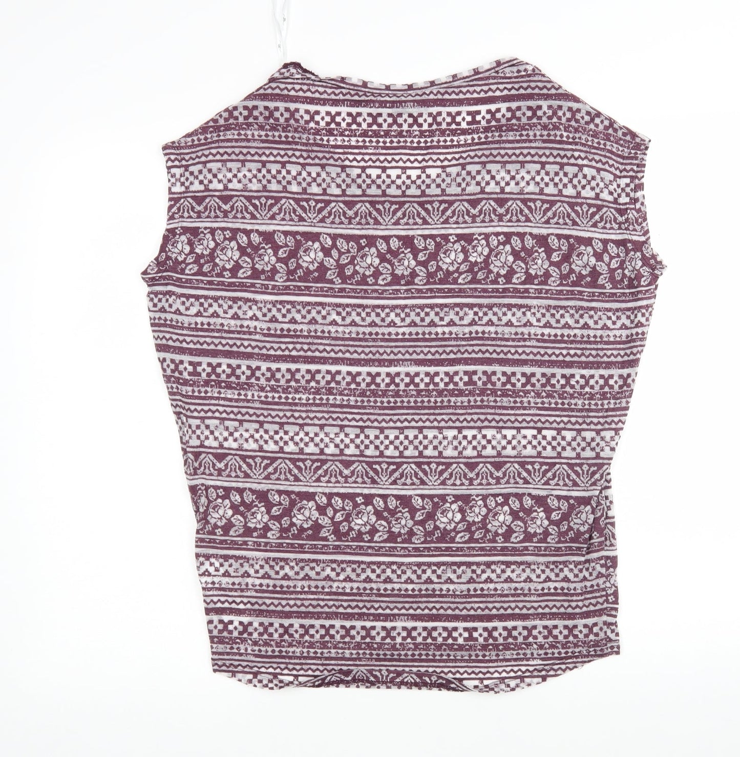 Womens UK Size 6 New Look Multicoloured Basic T-Shirt