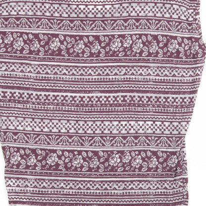 Womens UK Size 6 New Look Multicoloured Basic T-Shirt