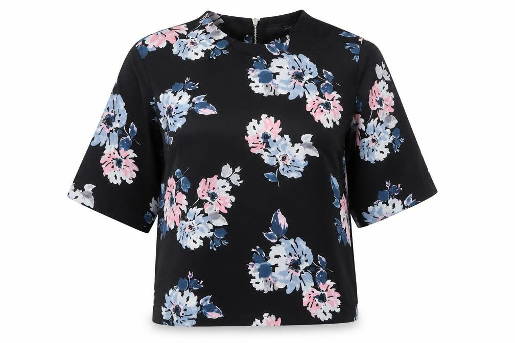 Womens UK Size 8 Dorothy Perkins Multicoloured Basic Blouse