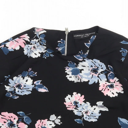 Womens UK Size 8 Dorothy Perkins Multicoloured Basic Blouse