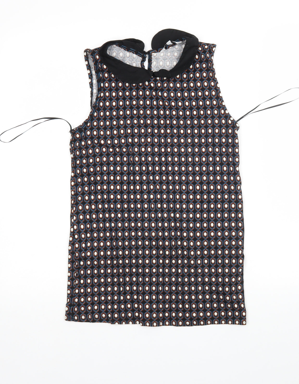Womens UK Size 8 New Look Multicoloured Basic Blouse