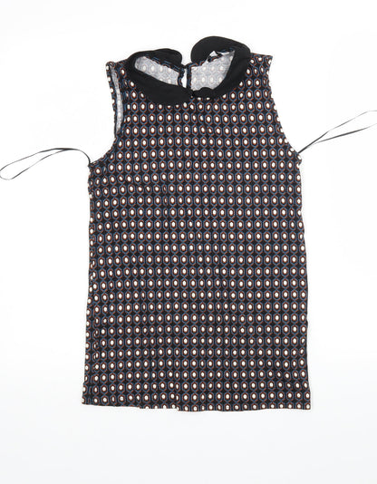 Womens UK Size 8 New Look Multicoloured Basic Blouse