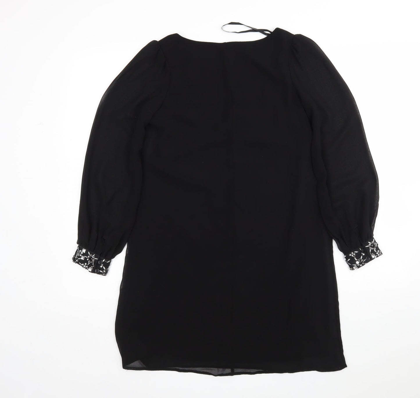 Atmosphere Womens Black  Polyester A-Line  Size 6  Round Neck