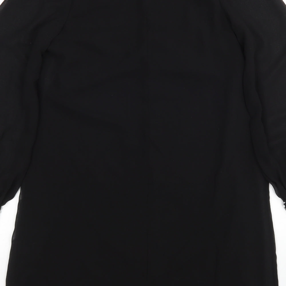 Atmosphere Womens Black  Polyester A-Line  Size 6  Round Neck