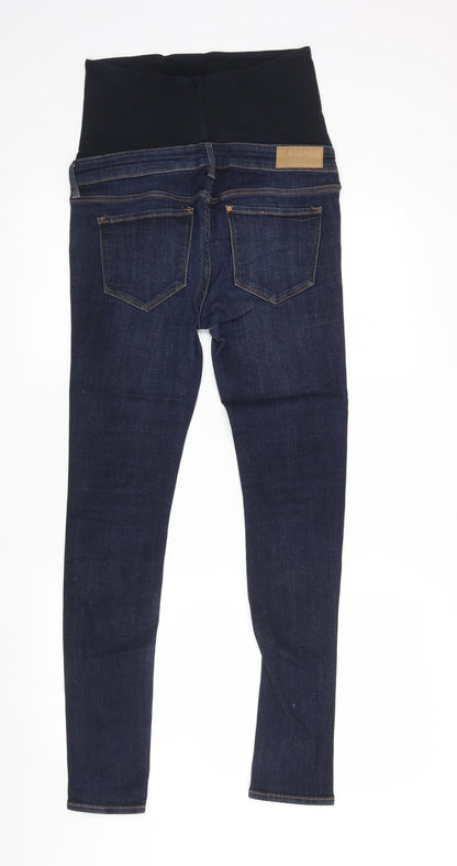 Womens UK Size 8 H&M Regular Fit Skinny Blue Jeans