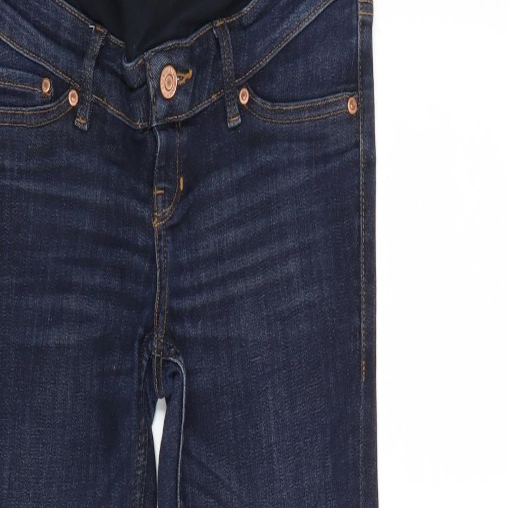 Womens UK Size 8 H&M Regular Fit Skinny Blue Jeans