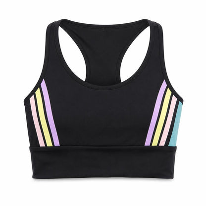 Front view of Primark men’s multicoloured polyamide cropped tank, size S, round neck