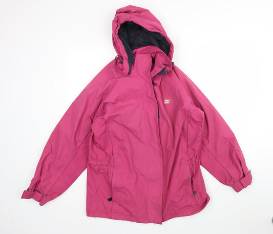 Womens UK Size M Trespass Pink Rain Coat