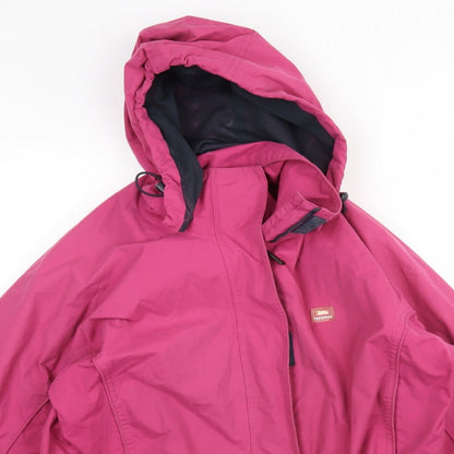 Womens UK Size M Trespass Pink Rain Coat