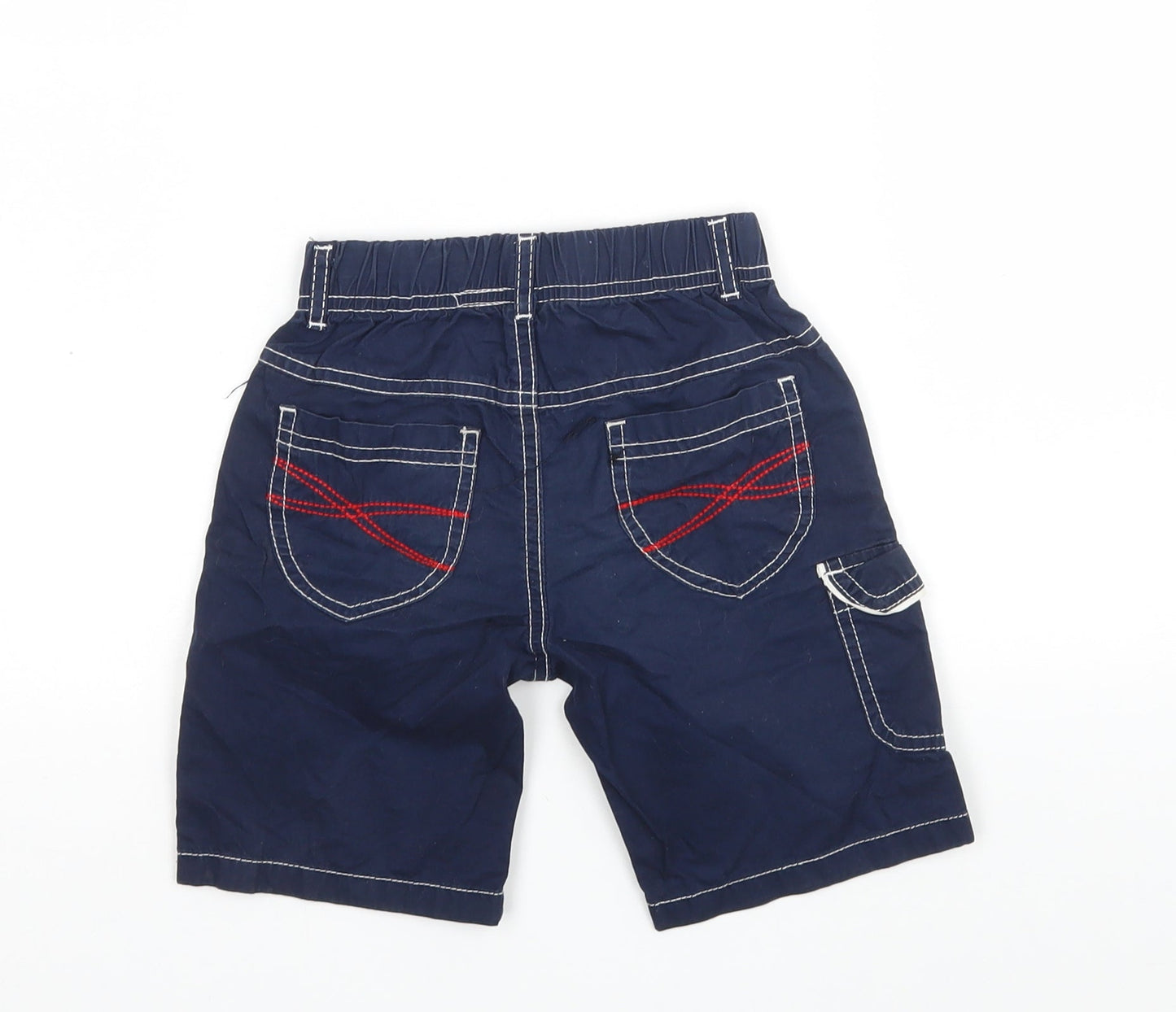 Happy House Boys Blue  Cotton Cargo Shorts Size 3-4 Years  Regular