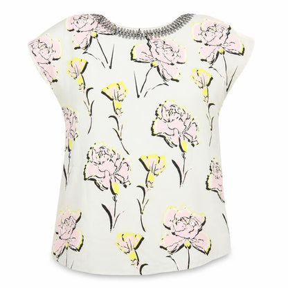 Womens UK Size 10 Warehouse Multicoloured Basic Blouse