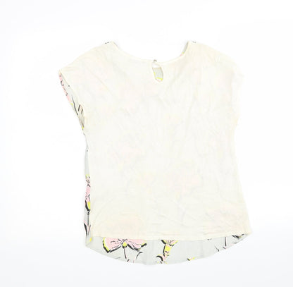 Womens UK Size 10 Warehouse Multicoloured Basic Blouse