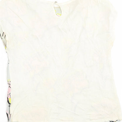 Womens UK Size 10 Warehouse Multicoloured Basic Blouse