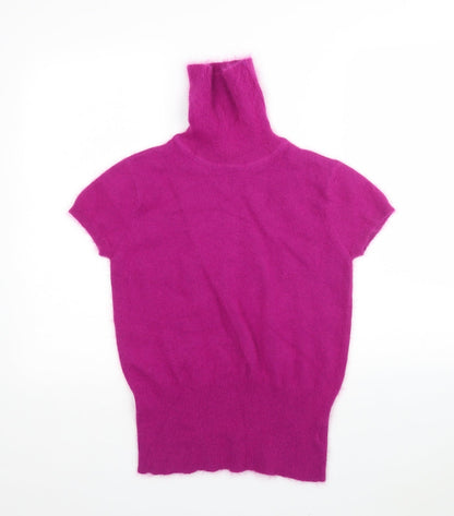 Nuna Lie Womens Pink Roll Neck  Polyamide Pullover Jumper Size S