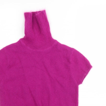 Nuna Lie Womens Pink Roll Neck  Polyamide Pullover Jumper Size S