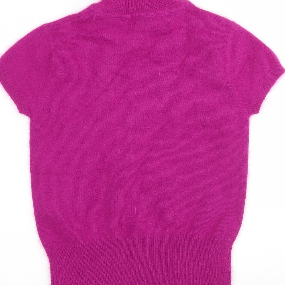 Nuna Lie Womens Pink Roll Neck  Polyamide Pullover Jumper Size S