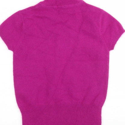 Nuna Lie Womens Pink Roll Neck  Polyamide Pullover Jumper Size S