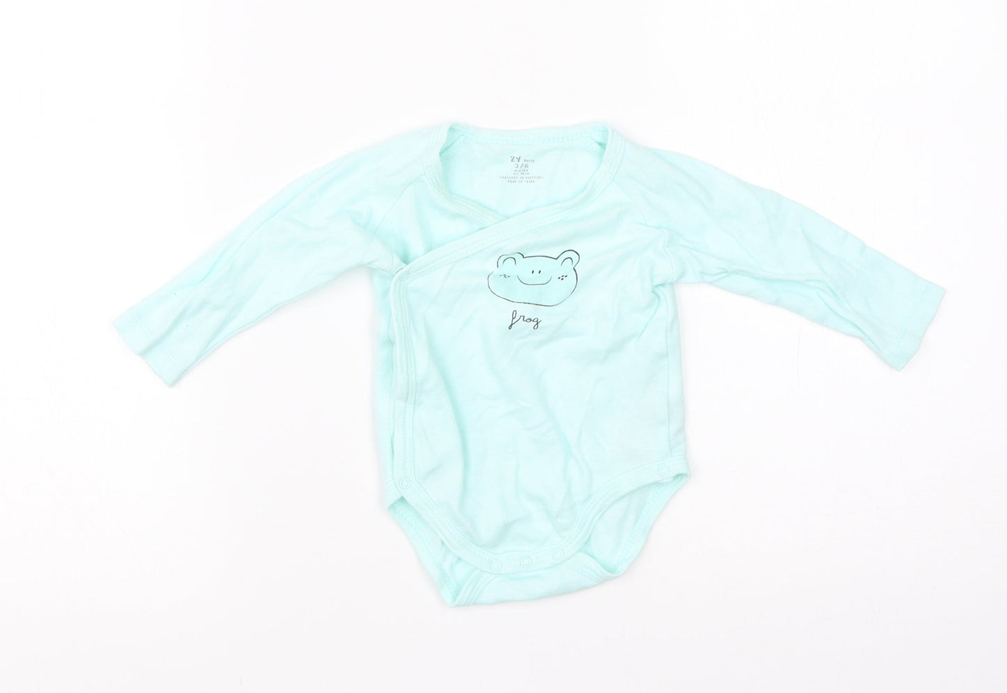 ZY Baby Green  Cotton Romper One-Piece Size 3-6 Months