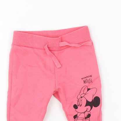 Disney Girls Pink  Polyester  Pyjama Pants Size 3-6 Months   - disney minnie mouse