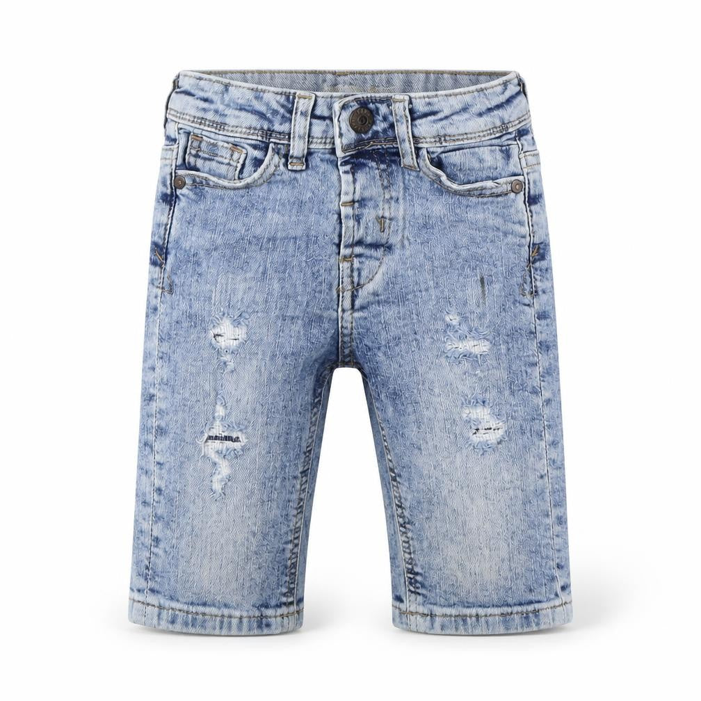 Front view of Denim Co boys’ blue cotton skinny jeans, size 2-3, years regular