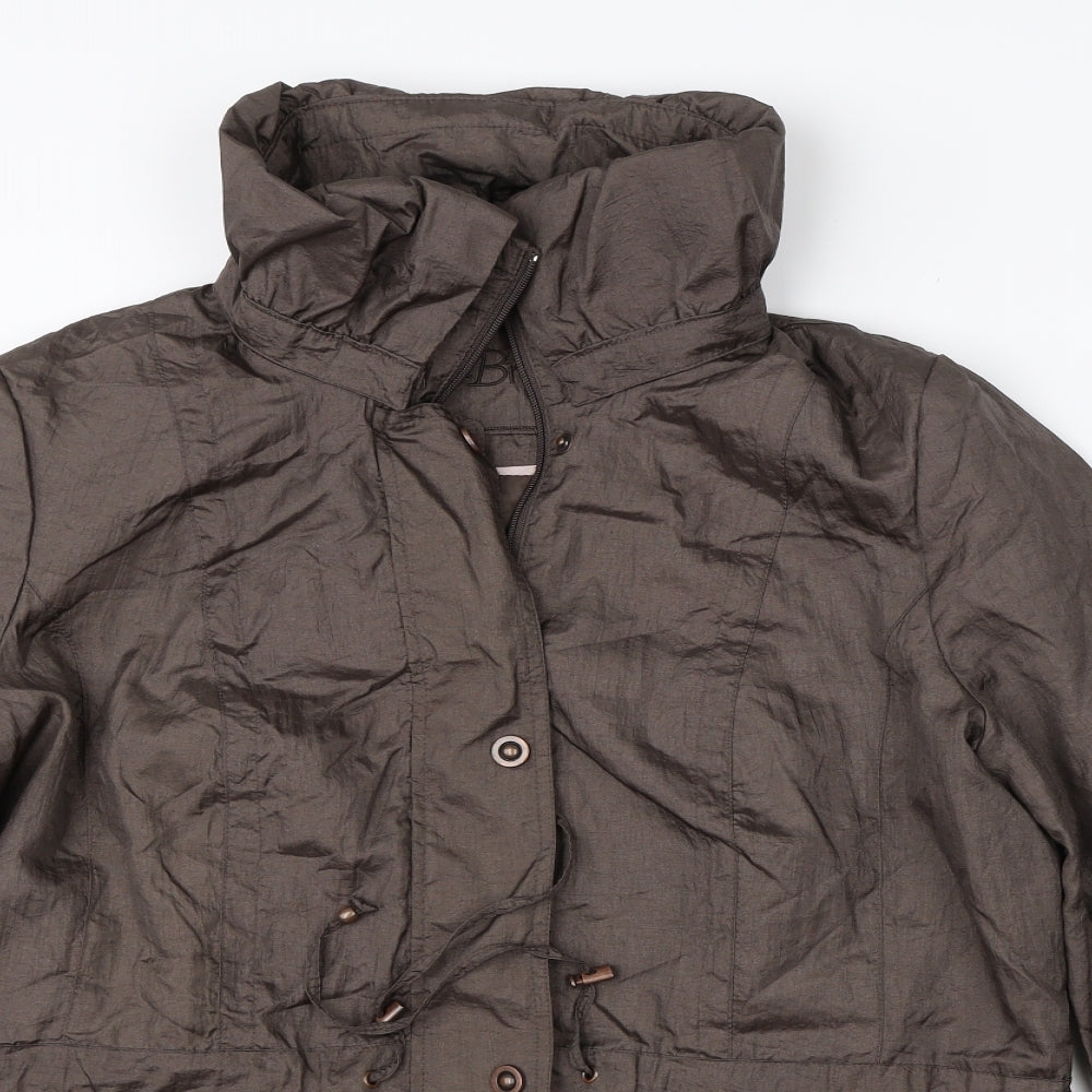 Womens UK Size 16 BM Brown Overcoat