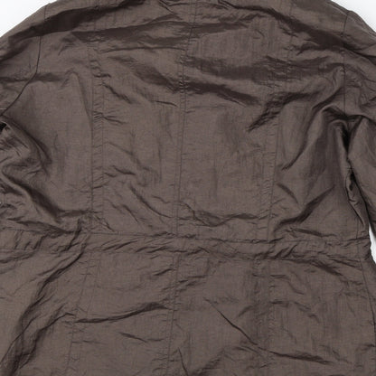 Womens UK Size 16 BM Brown Overcoat