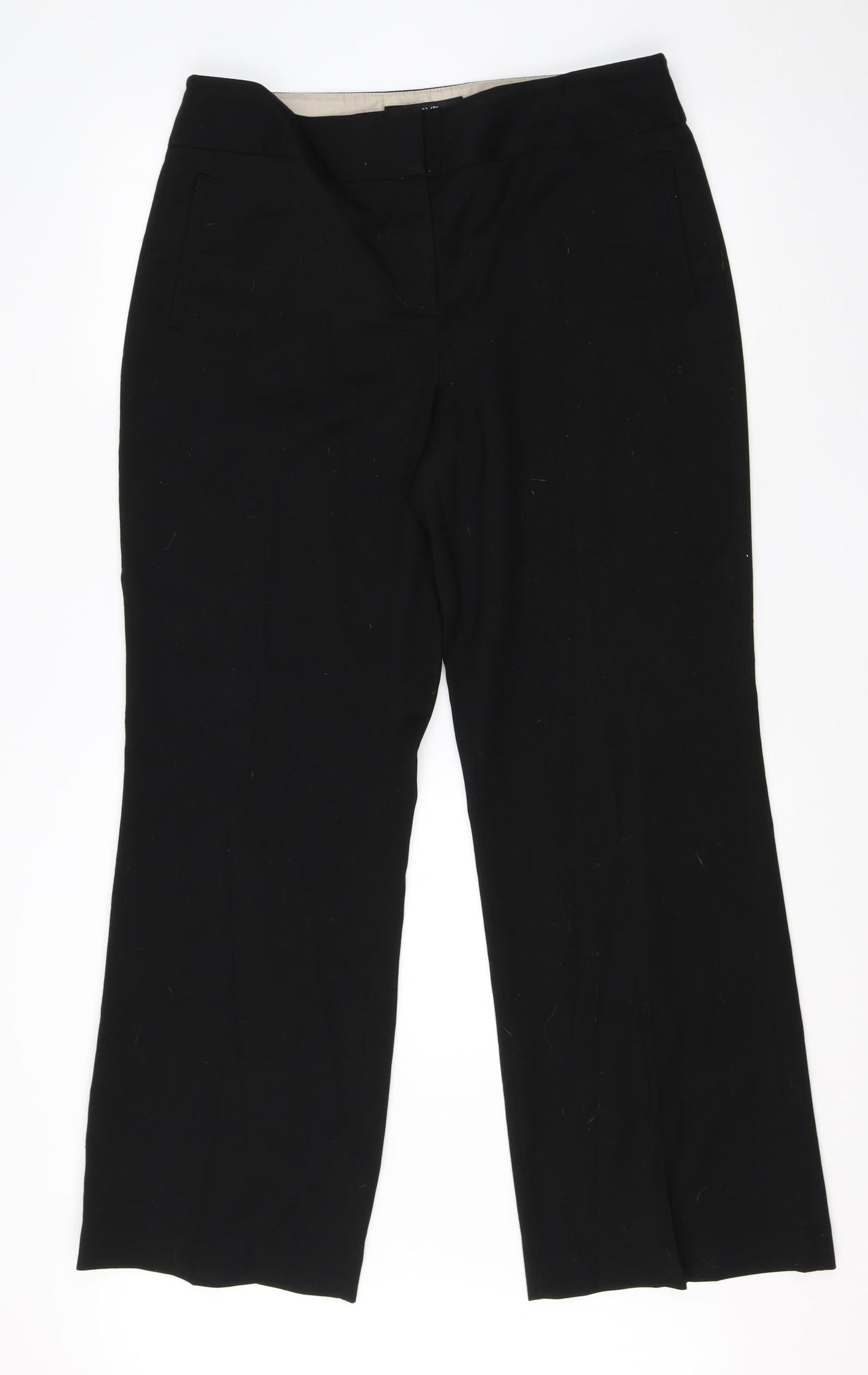 Womens UK Size 14 NEXT Regular Fit Dress Pants Black Trousers