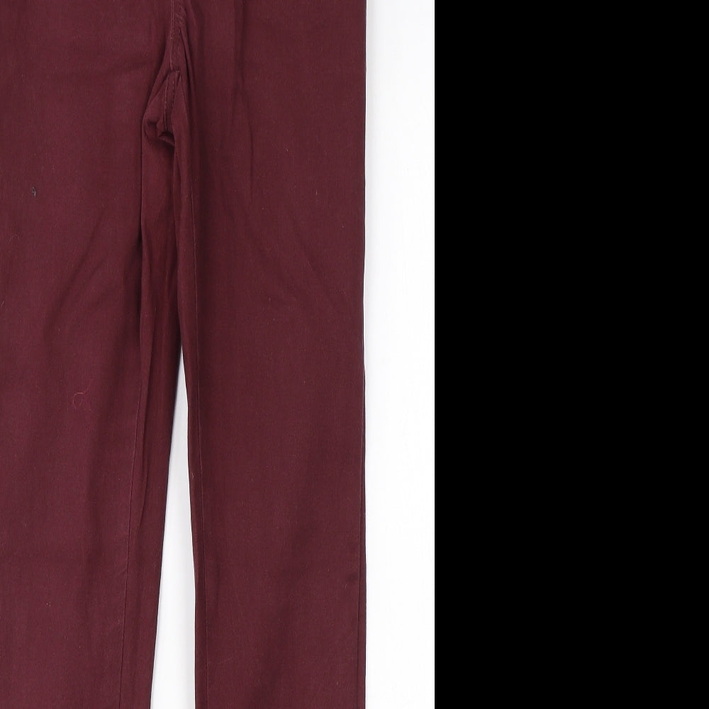 Noisy may Womens Red  Cotton Skinny Jeans Size M L28 in Regular