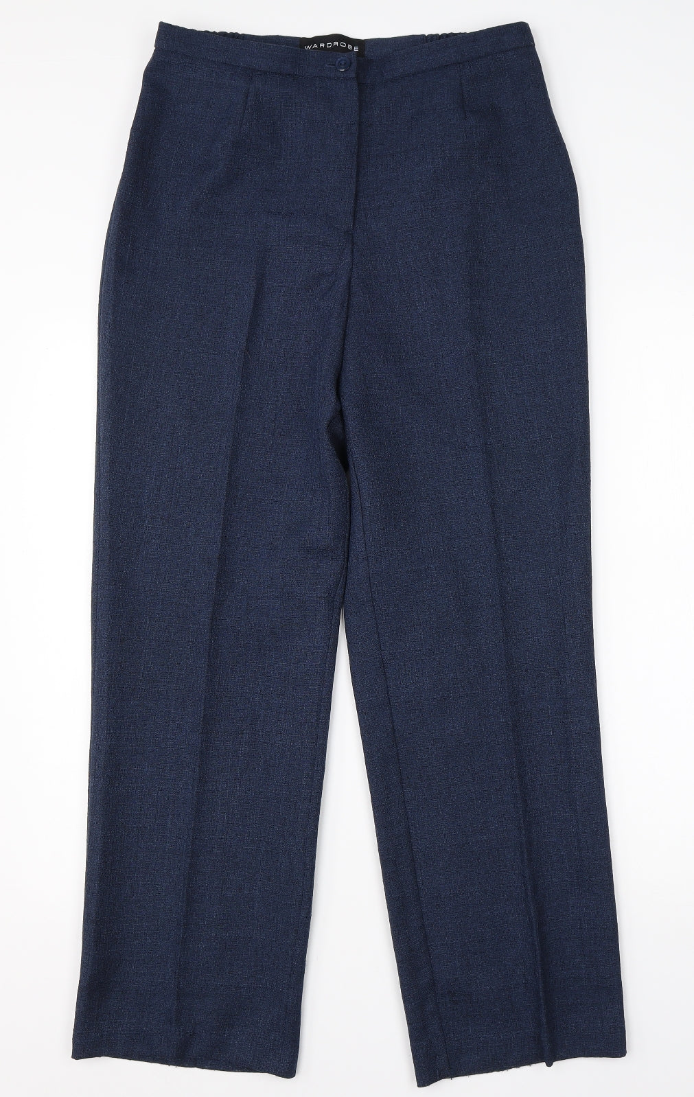 Womens UK Size 14 Wardrobe Regular Fit Dress Pants Blue Trousers