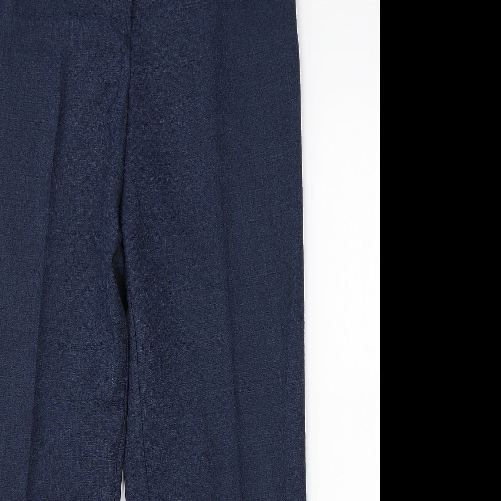 Womens UK Size 14 Wardrobe Regular Fit Dress Pants Blue Trousers
