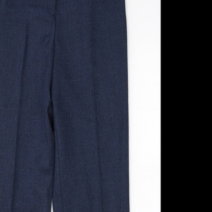 Womens UK Size 14 Wardrobe Regular Fit Dress Pants Blue Trousers