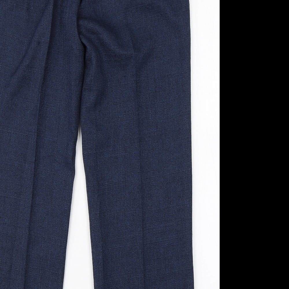 Womens UK Size 14 Wardrobe Regular Fit Dress Pants Blue Trousers