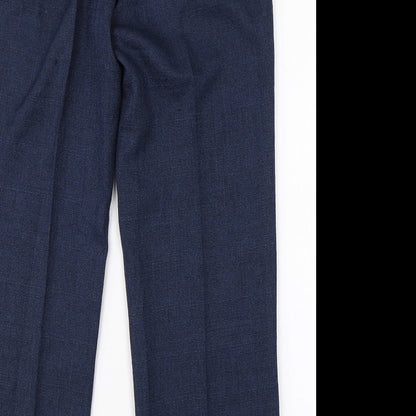 Womens UK Size 14 Wardrobe Regular Fit Dress Pants Blue Trousers