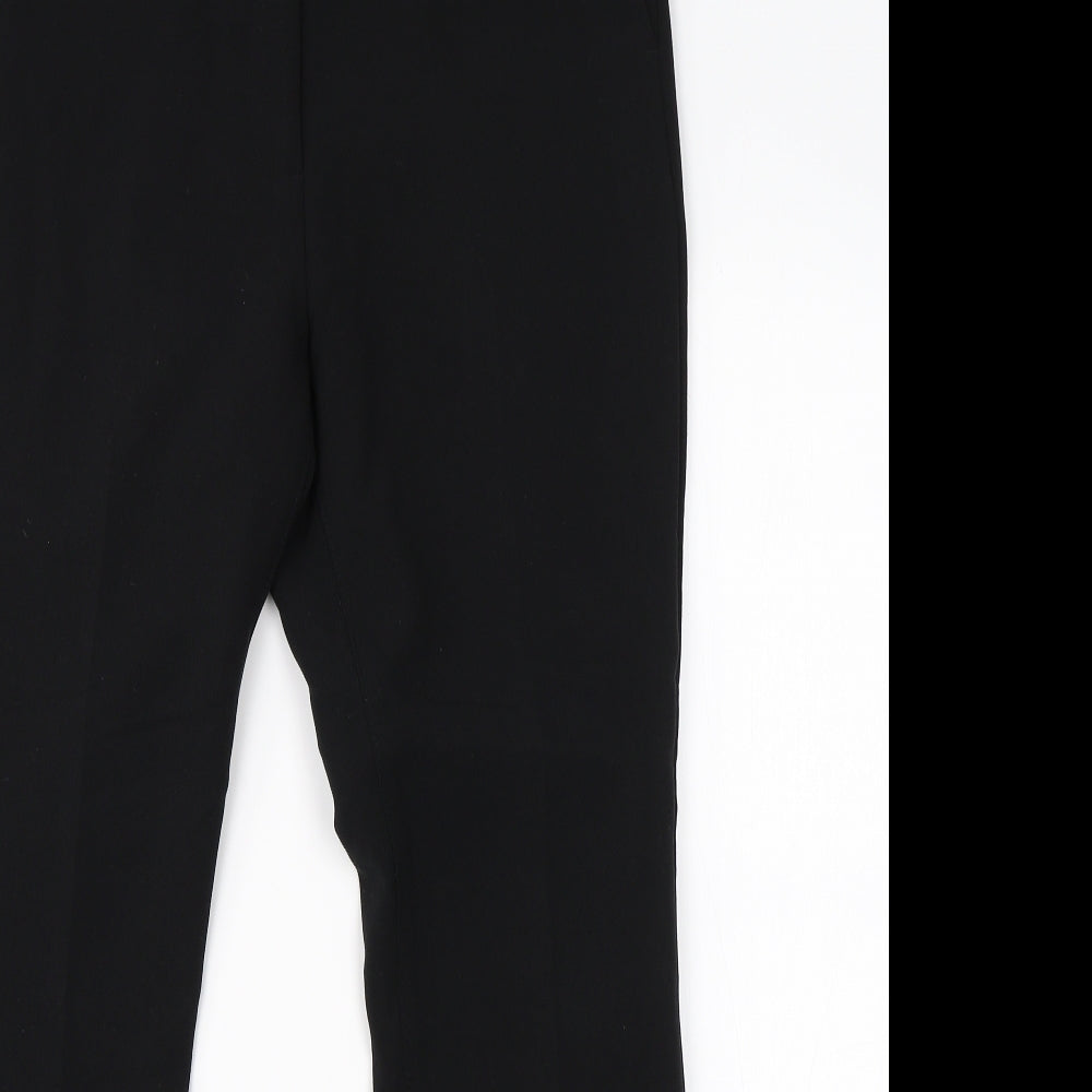 Womens UK Size 12 M&S Regular Fit Dress Pants Black Trousers