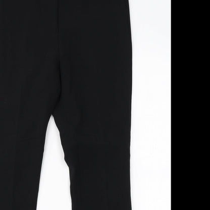 Womens UK Size 12 M&S Regular Fit Dress Pants Black Trousers