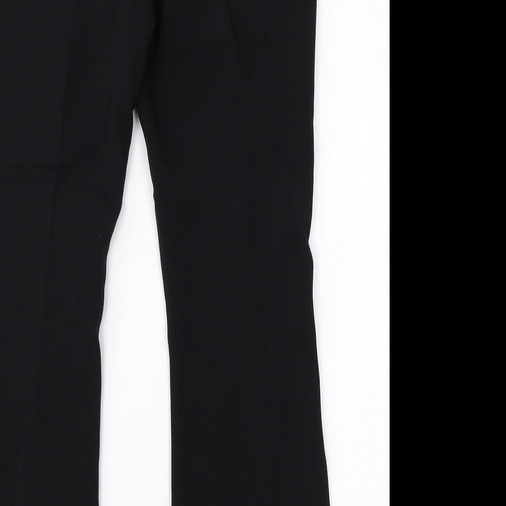 Womens UK Size 12 M&S Regular Fit Dress Pants Black Trousers
