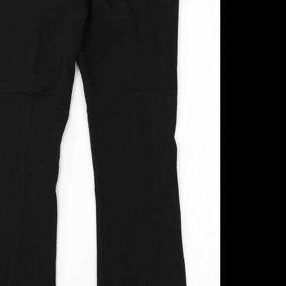 Womens UK Size 12 M&S Regular Fit Dress Pants Black Trousers