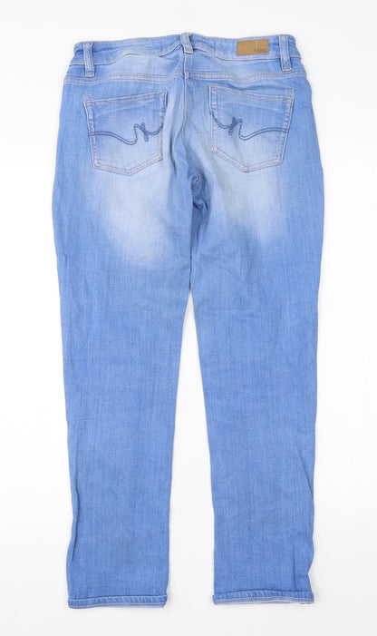 NEXT Womens Blue  Cotton Skinny Jeans Size 6 L25 in Regular