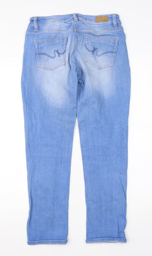NEXT Womens Blue  Cotton Skinny Jeans Size 6 L25 in Regular