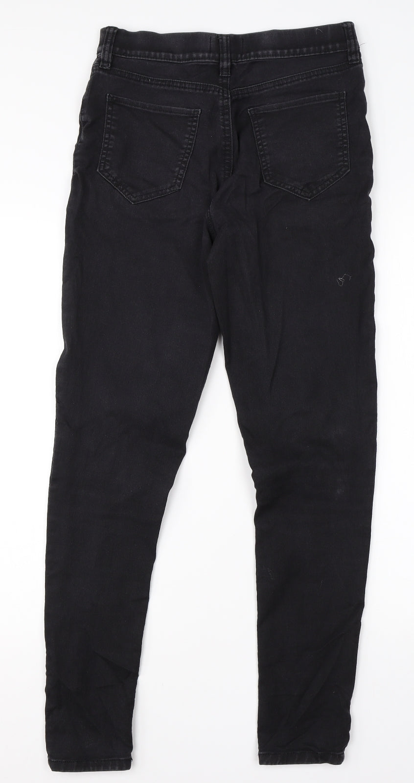 F&F Womens Black  Cotton Skinny Jeans Size 10 L28 in Regular